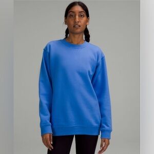 Lululemon All Yours Crew Fleece Size 10 in Blue Nile